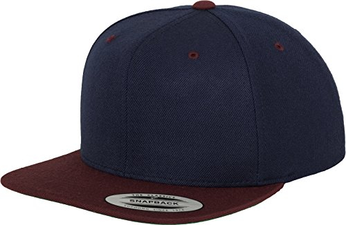 Flex fit - Gorra de béisbol - para hombre, Multicolor (Nvy/Maroon), Talla única