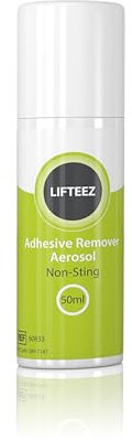 Medi Derma Lifteez Non-Sting Adhesive Remover Aerosol, Barrier Protection On Moderate & Skin Damage Spray - 50ML