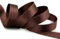 25 m x 15 mm Satinband DUNKELBRAUN Braun (523) doppelseitiges Schleifenband aus Satin ohne Draht weich und glänzend Geschenkband Deko Band double face Dekoband Dekorieren Basteln