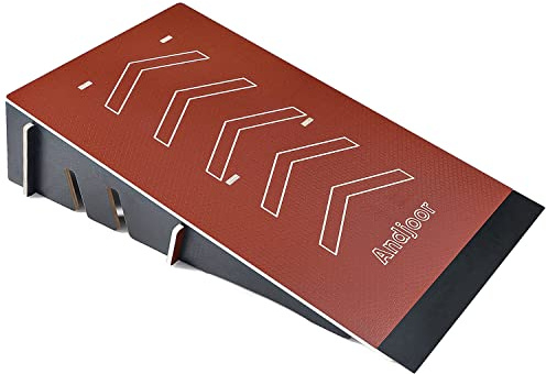 Andjoor Skateboard & Bike Ramp - Scooter, BMX, RC Car & Skate Ramp for Kids - Display Stand Holder