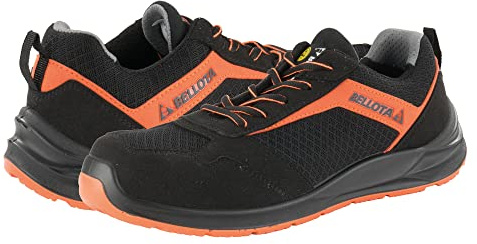 Kollon Säkerhetssko Flex Nitro S1P Orange / FTW0540BOS1P, Industriell sko Män, Svart, Orange, 40 EU, Svart Orange, 40 EU bred