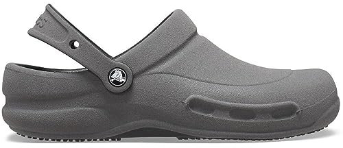 Crocs Unisex Adulto Bistro Work Graphic Clog Zueco, Black/Reflective, 46/47 EU