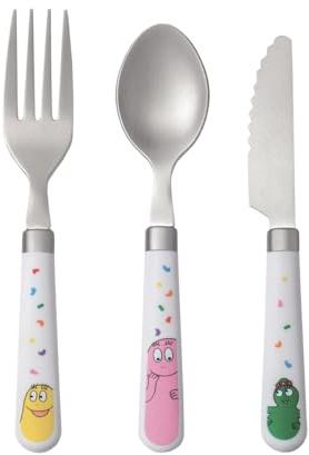 Petit Jour, Couvert D'Apprentissage BARBAPAPA, Inox, 24m+