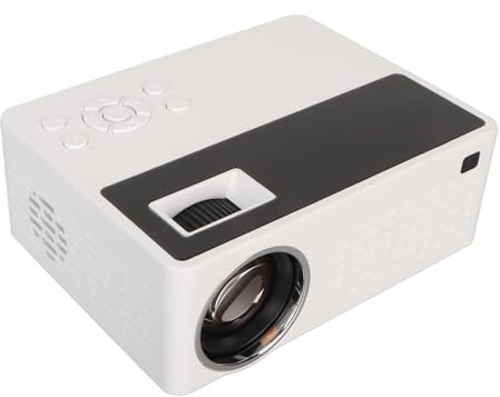LED para el Hogar, Miniproyector de Películas con Control Remoto, Silencioso, 110 ANSI Lum, WiFi, Teléfono, Misma Pantalla para Consola de Juegos (Enchufe de la UE)
