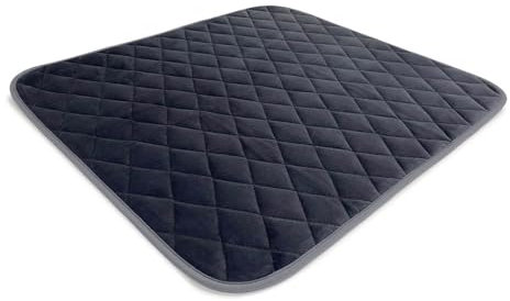Waterproof seat protector pads | Premium quality washable chair protector for adults with incontinence | Suitable for wheelchairs sofas armchairs and car seats | charcoal grey (2, Medium 50x55cm)