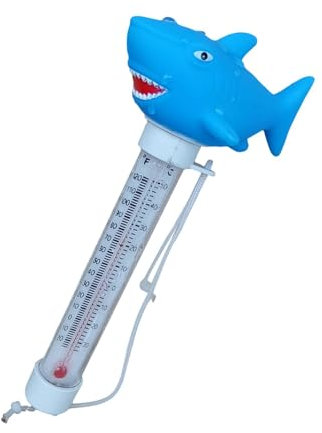 Thermomètre Tubulaire Flottant Pour Piscine, Flottant Pool Thermomètre Avec Ficelle, Thermomètre De Température D'eau De Style Animaux De Dessin Animé Pour Extérieu Et Intérieurs 7x10x21CM