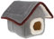 GREENADSCAPE 1stk Hamster Winterbaumwollnest Ausgestopfter Igel Rattenhaus Kleines Hundezelt Winterliches Haustierbett Plüsch Hamsterhütte Nesthaus Für Hamster Hasenkäfige Baumwolle Grey