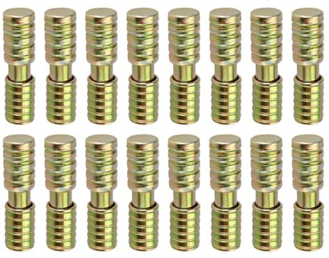 Create idea 16 Pairs Model Railway Train Rail Baseboard Alignment Dowels Dowel Pins Carbon Steel Alignment Pins Suitable for Ø 8 mm Hole