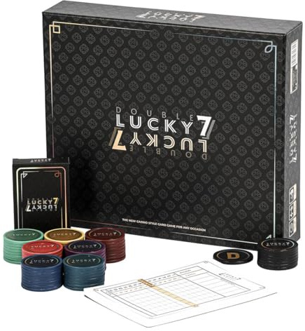 Double Lucky 7 – Neues Gesellschaftsspiel für Erwachsene & Familien – 2 bis 7 Spieler – Fesselndes Kartenspiel – Familienspiel für Jung & Alt – SPIELHIT 2025!