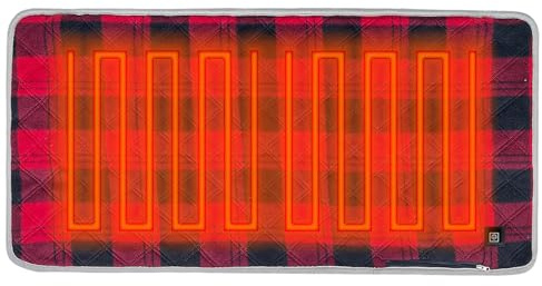 Heated Seat Cushion - USB Thermal Cushion Mat, 45 x 90 cm, Warmer with 3 Adjustable Temperature Settings | Portable Heated Chair Cover for Camping, Garden, Barbecue, Fishing, Office, Car, Indoor