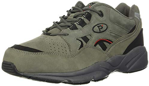 Propét Men's Stability Walker Walking Sneakers Medicare Approved Shoes, Grey, 10.5 XX-Wide
