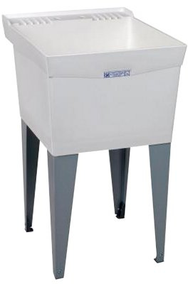 EZ-FLO El Mustee 19F Utilatub 18-Gallon Floor-Mount Laundry/Utility Tub, 34 X 20 X 24 In, White