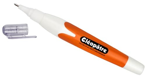 CLÉOPÂTRE - Effac'Encre - Stylo Correcteur Avec Pointe Métal - Correction – Correcteur Liquide Blanc – Idéal Pour L’Ecole et Le Bureau - Rentrée Des Classes