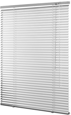 Persiana, de aluminio plateadas, con muchos tamaños 40/45/50/55/60/65/70/75/80/85/90/95/100/110/120/130/140/150/160 x 130 o 160 o 220 o 240 cm (ancho x altura), metal, plata, 75x130 (B x H in cm)