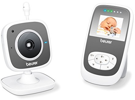 Beurer BY 77 Babyphone Video con Modalità Eco+, Grigio,