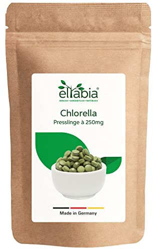 Bio Chlorella Tabletten 200g | 500 Presslinge a 400mg hochdosiert | Premium Rohkost-Qualität | 100% reine Algen Tabs ohne Zusätze | Zellwand gebrochen Vegan
