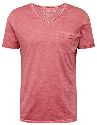 KEY LARGO Herren Soda New V-Neck T-Shirt, Desert Red (1345), 3XL EU