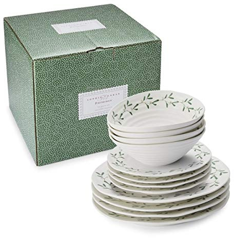 Sophie Conran for Portmeirion CPXT80002-XP 12pc Dinner Service, Porcelain,White