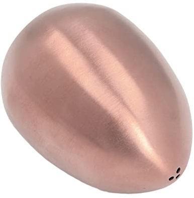 Spargitore per zucchero a velo in acciaio inox, per cioccolato, zucchero a velo, sale, cacao, caffè, forma d'uovo (oro rosa)