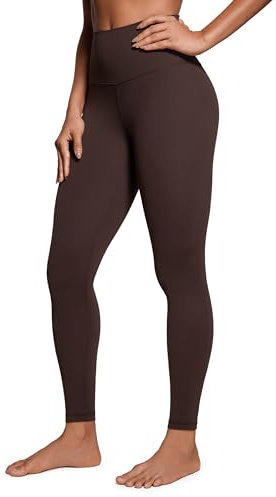 CRZ YOGA Mujer Butterluxe Leggings - 71cm Mallas de Yoga Cintura Alta Suaves y Elásticas Opacas para Deporte Gimnasio Marrón Fudge Caliente 36