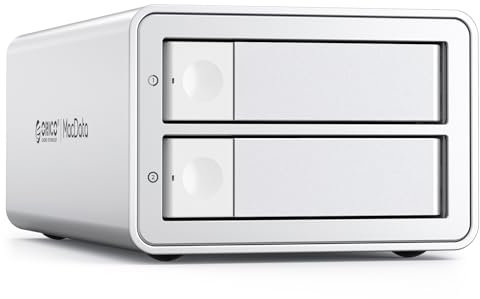 ORICO 2BIG RAID Externe Festplattengehäuse für 2,5/3,5 Zoll SATA HDD/SSD bis zu 2X 22TB, USB3.0 Type-B Festplatten Dockingstation, Unterstützt RAID 0/1/PM (9928RU3)