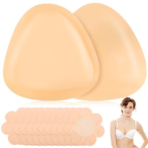 1 Pair Coussinets de Soutien-Gorge Adhésifs Push-up Avec Triangle Amovibles Réutilisables pour Sports Bikini, 5 Paires Cache-tétons