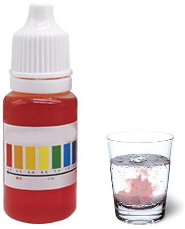 PH-Indikator-Lösung | Tropfentest pH-Anzeige | Qualitätstester Wassertester Genauer pH-Wert | Tragbarer pH-Wert Tester 'Wasser' für Aquarien