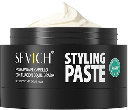 SEVICH Men’s Hair Styling Paste - Strong Hold Matte Hair Gel, Plant Essence Formula, Long-Lasting All-Day Hold, Fresh & Non-Greasy, Easy Clean, 2.82oz