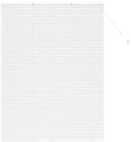 vidaXL Tendaggi a Veneziana Bianco 175 x 135 cm Alluminio, Tende a riquadro in Alluminio, Regolabili per Interni, per Controllo Luce e Privacy, perfette per la casa e L'Ufficio
