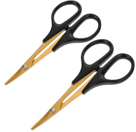 UPKOCH 2 Piezas Tijeras Curvadas para Recorte de Carrocerías Rc Herramientas Precisas para Reparación de Coches Aviones y Camiones Rc Accesorios para Modelismo