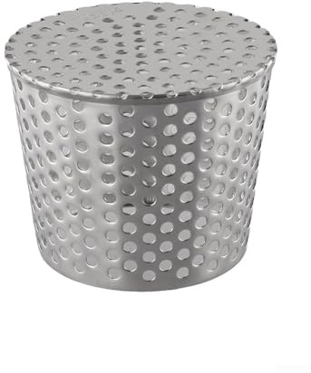 Edelstahl-Dachrinne für Laubgitter für Dachabflussauslässe, entworfen, um Schmutz und Nagetiere fernzuhalten, mit Netzkonstruktion (90–110 mm)