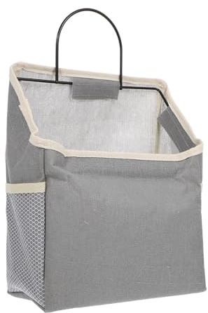 BESPORTBLE Borsa Portaoggetti Sospesa da Parete Resistente Grigio Organizer Semplice per Casa e Ufficio Borsa da Appendere per Riviste e Piccoli Oggetti