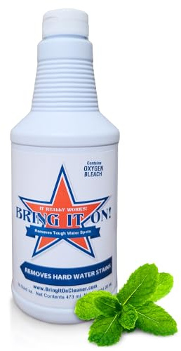 Bring It On Grout Cleaner, Hard Water Stain Remover, Remove Spots on Shower Door, Clean Tile, Fiberglass, Windows, Grout Lines Cleaner 16 Ounce