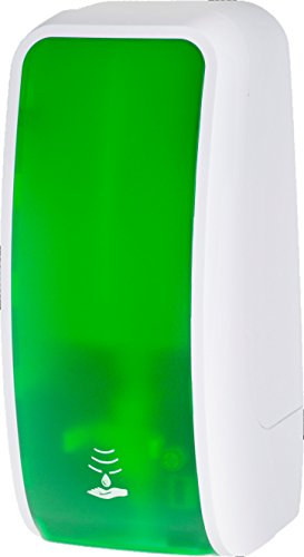 Blanc HYGIENIC Schaumseifen-Spender Cosmos – Seifenspender mit Sensor für Wandmontage, ergiebiger Seifenspender für 1 Liter Kartuschen, Weiß und Grün
