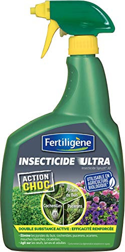 Fertiligène FPOLY750 - Pulvérisateur Insecticide Ultra Polyvalent Express Prêt à l'emploi 750 ML - Base Huile de Colza et pyrètre (extrait de chrysanthème) - Elimine Rapidement Les Insectes du Jardin