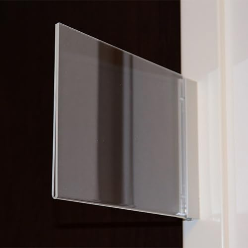 Porte affiche de couloir en drapeau, avec pochette double face pour information amovible (A5 horizontal)