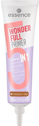 Essence Cosmetics Wonder Full Primer Viso 5 in 1, Idratante, Opacizzante, Curativo, Opaca, 30 ml