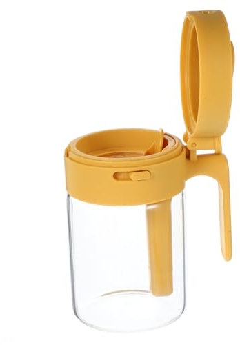 Alipis Botella De Sazonadores De Cocina Envase De Especias Amarillo Dispensador De Sal y Pimienta Práctico y Compacto Para Hogar y Restaurantes