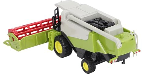 Hamwesh Farm Harvester Tractor Toy, Plastic Alloy Realistic Farm Vehicle Toy with Movable Parts for Kids 4 5 6 7 8 9 Year Old