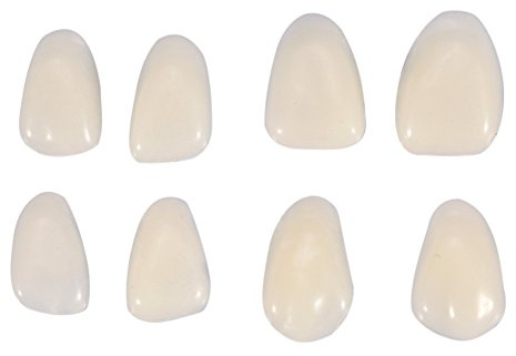 Uadme 70pcs/bag Reparación dental temporal dientes temporales coronas dentales carillas dentales resina frontal superior corona preliminar para el cuidado bucal dental fácil aplicación