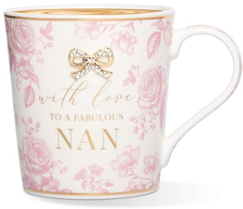 Lesser & Pavey Madelaine by Hearts Design Madelaine Nan Mug 350ml for Coffee, Tea and Hot Drinks | Fine China Coffee Mugs for Daily Use | Mother's Day Gifts for Women