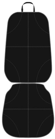 Bowagn Baby Car Seat Protector for Child Seats 109x54cm – ISOFIX-Compatible,300D Oxford Fabric with PVC,Waterproof,Non-Slip with Metal Buckle,Black