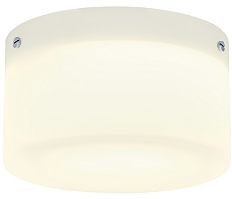 SLV Tube Ceiling luminaire, Edge, Chrome, satined Glass, TC-D 2x26W, White/Silver