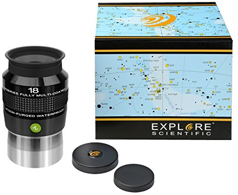 Explore Scientific 82° AR okular med högkvalitativ flerskiktsbeläggning, vattentät fylld med skyddsgas
