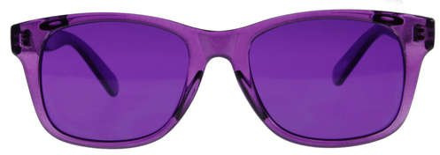 Colored Lens Color Therapy Glasses - Classic Style (Violet)