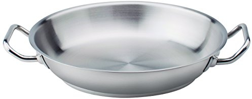 Pentole Agnelli COIX3110E32 Tegame con Maniglie, Acciaio, Argento, 32 cm