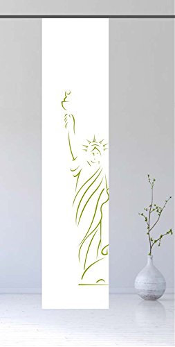 gardinen-for-life Flächenvorhang New York Green - Schiebevorhang, Gr.60x260 cm