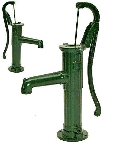 D&L Schwengelpumpe Gusseisen Grün Handpumpe 55912 AWZ Handschwengelpumpe Gartenpumpe