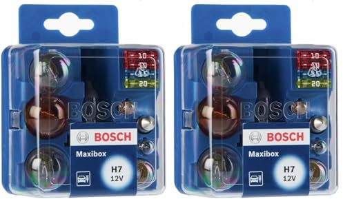 Bosch H7 Maxibox estuche de lámparas de repuesto, 12V (Paquete de 2)
