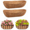 Riare 2Pcs Trough Coco Coir Liners 30Inch Coconut Coir Hanging Basket Liner for Planters Natural Coco Fiber Window Box Liners for Wall Planter, Window Basket Deck Railing Planter (2, 30inch)